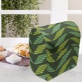 thumbnail image 4 of Geometric Lounger Chair Bag, Wavy Stripes with Rounded Edges in Symmetric Contemporary Nature Tones Repetition, High Capacity Storage with Handle Container, Lounger Size, Green, by Ambesonne, 4 of 5