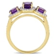 thumbnail image 4 of Everly Women's Amethyst Yellow Gold Plated Ring, 4 of 7