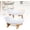white 2layer, variant on 3-Tier Oval Fruit Basket with Stand, Bamboo and Ceramic 3 Tier Fruit Bowl, Vertical Space-Saving Organizer for Fruits, Vegetable, Snack, Cake, Dessert & Party (green 2layer)