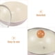 thumbnail image 5 of Sartén de hierro antiadherente con mango de madera y tapa de vidrio transparente, sartén pequeña para cocina de inducción, sartén pequeña para estufa de inducción., 5 of 7