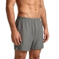 thumbnail image 2 of Men's Soft Cotton Boxer Shorts, Breathable Loose Fit Underwear, Comfortable Casual Sleep Shorts with Elastic Waist, No Ride-Up, Size L-4XL, 2 of 6