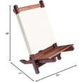 thumbnail image 3 of BYER OF MAINE Pangean Lounger Chair – Portable, Lightweight, Foldable Wood and Canvas Chair – Ideal for Camping, Patio, Lawn, and Beach Use in Natural Color, 3 of 16