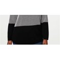 thumbnail image 6 of Karen Scott Petite Cotton Colorblocked Sweater Combo Black Size Petite XS, 6 of 6