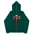 thumbnail image 5 of Sudaderas informales con estampado de calavera Y2k para hombre y mujer, sudaderas con capucha góticas para parejas, sudadera con cremallera de talla grande Harajuku Y2k, 5 of 5