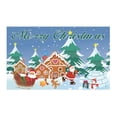 thumbnail image 1 of Christmas background banner, 100D polyester cloth scene decoration, 1 of 5