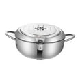 thumbnail image 3 of GUOOL Japanese Deep Frying Pot, Oil Frying Pan, Multipurpose Tempura Soup Pot, Tempura 20cm, 3 of 9
