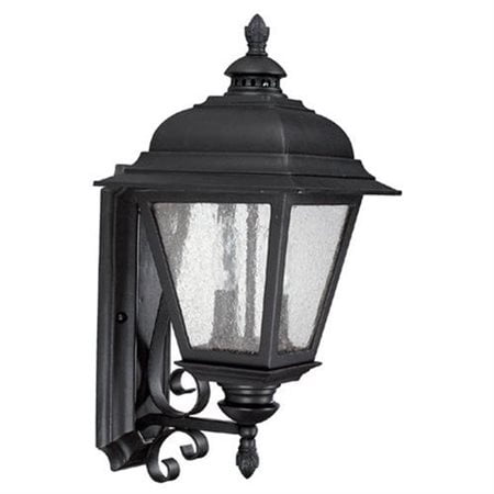 Brookwood Collection - Brookwood Energy Star Outdoor Wall Lantern in Black - Bulb Type: Incandescent