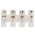 thumbnail image 3 of VOBOR, 20 piezas, tira de bloque de terminales, retardante de llama, conector de cable de tipo pasante, 10A, suministros industriales, conector Industrial(4in4out), 3 of 14