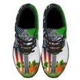 thumbnail image 2 of Irish American flag Celtic Cross Shamrocks Shoes Sneakers Black Size 9, 2 of 6