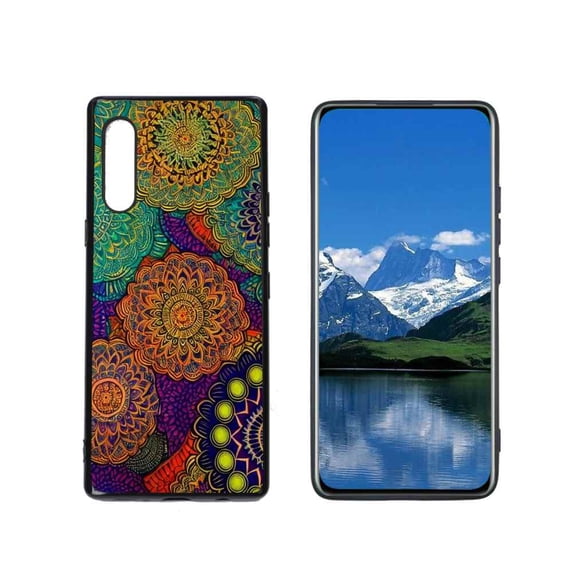 Colorful-Mandala-39 Phone Case, Degined for LG Velvet 5G Case Men Women, Flexible Silicone Shockproof Case for LG Velvet 5G