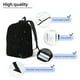 thumbnail image 3 of Balery Black Marble Mochila Clásica Impresa Básica para Viaje, Mochila Escolar Resistente al Agua, Mochila de Lona con Correas Ajustables-Small, 3 of 5