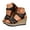 Black, variant on Platform Sandals Women Comfortable Espadrille Wedge High Heels Ladies Open Toe Dressy Shoes