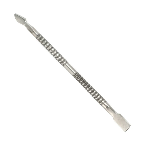 Unique Bargains 1 Pc Double-side Cuticle Pusher Multi-function Manicure Pedicure Nail Tools 5" Length Silver Tone