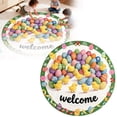 thumbnail image 1 of Easter Bunny Welcome Mat Round Non- Absorbent Durable Floor Rug for Holiday, 1 of 6