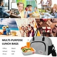 thumbnail image 3 of Aosbos Leakproof Reusable Lunch Bags for Women Insulated Lunch Tote Light Grey, 3 of 7