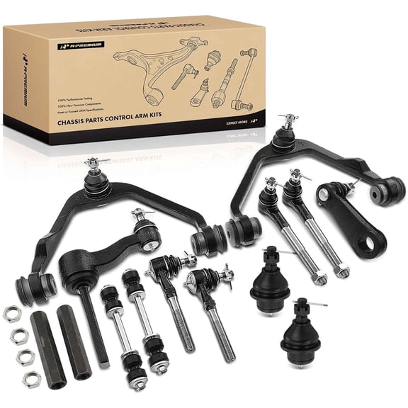 A-Premium 14Pcs Front Kit, Upper Control Arm, Sway Bar Link, Tie Rod End, Ball Joint, Compatible with Ford F-150 1997-2003 F-150 Heritage 2004 F-250 1997-1999 Expedition Lincoln Navigator Blackwood