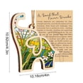 thumbnail image 5 of Easter Elephant Pendant Wooden Hanging Ornament with Rope Sister Gift Spring Decor(B), 5 of 6