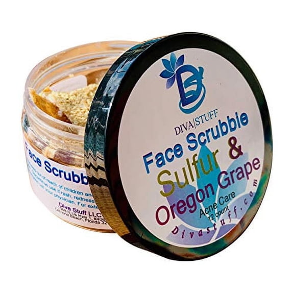 Diva Stuff Sulfur & Oregon Grape Acne Banishing Face Scrubbies - Made in the USA