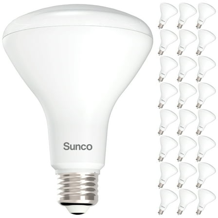 Sunco 24 Pack BR30 Light Bulbs LED, Recessed Can Light Bulbs, Indoor Flood Bulb, 850 LM, 11W (65W Equivalent), 4000K Cool White, Dimmable, E26 Base, For Home, Kitchen, Bedroom UL