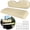 Beige, variant on Universal Golf Cart Rear Seat Replacement Cushion for EZGO TXT/Club Car/Yamaha Golf Cart Back Seat Cushion Set, Black