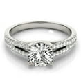 thumbnail image 2 of 14k White Gold Split Shank Round Diamond Engmt Ring 1 1/8 cttw Size 8, 2 of 4