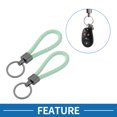 thumbnail image 2 of Llavero de coche Unique Bargains Llavero universal con anillo para llaves de control remoto para casa de cuero aleación de zinc verde 2 Pcs, 2 of 6