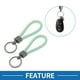 thumbnail image 2 of Llavero de coche Unique Bargains Llavero universal con anillo para llaves de control remoto para casa de cuero aleación de zinc verde 2 Pcs, 2 of 6