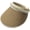 Khaki, variant on Women Pearl Sun Visor Hat Foldable Straw Hats for Summer UV Protection Roll-up Golf Visor Hat Summer Beach Hat