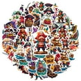 thumbnail image 2 of 35pcs-50pcs Cartoon Pirate Stickers Adventure Skeleton Stickers Nautical PVC Stickers for Laptops Suitcases Notebooks, 2 of 9