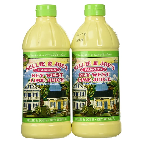Nellie & Joe's Famous Key West Lime Juice 16 oz Plastic Bottles Pack of 2