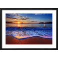 thumbnail image 2 of Art.com Colorful Sunrise with a Breaking Wave Photographic Print by West Coast Scapes, Black Frame Wall Art, 23" x 17", 2 of 5
