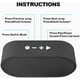 thumbnail image 4 of Bluetooth Speaker, Portable Wireless Speakers Bluetooth 5.3 Speaker with 3D Stereo HiFi Bass, 1200mAh Battery, 15 Hour Playtime, Support Bluetooth, 4 of 4