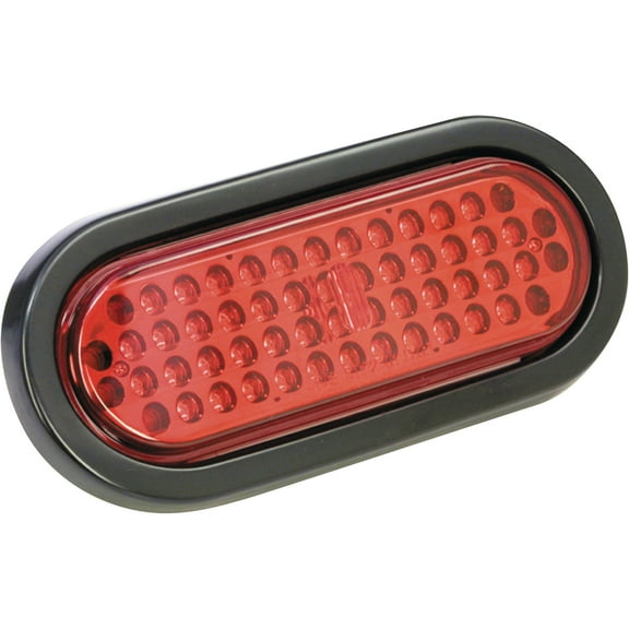 Wesbar 401584 Replacement Part, Led 6 inch Oval Taillight, Horizontal Mount Grommet & Plug, 8 x 3 x 3 inch