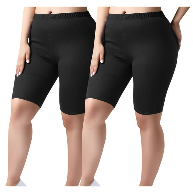 Pantalones de yoga de 2 piezas para mujer, de poliéster, con cintura elástica y color liso.