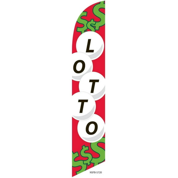 State Lotto Feather Banner Swooper Flag, Replacement Flag Only