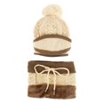 thumbnail image 1 of Winter Ski Cap Warm Crochet Knit Baggy Wool Hat Set, 1 of 9