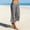 Dark Gray, variant on Capris Pants for Women Wide Leg Lightweight Casual Travel Beach Drawstring Cropped Pants with Pockets