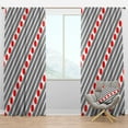 thumbnail image 1 of Designart 'Geometrical Abstract Retro Minimal Pattern XI' Mid-Century Modern Blackout Curtain Panel, 1 of 4
