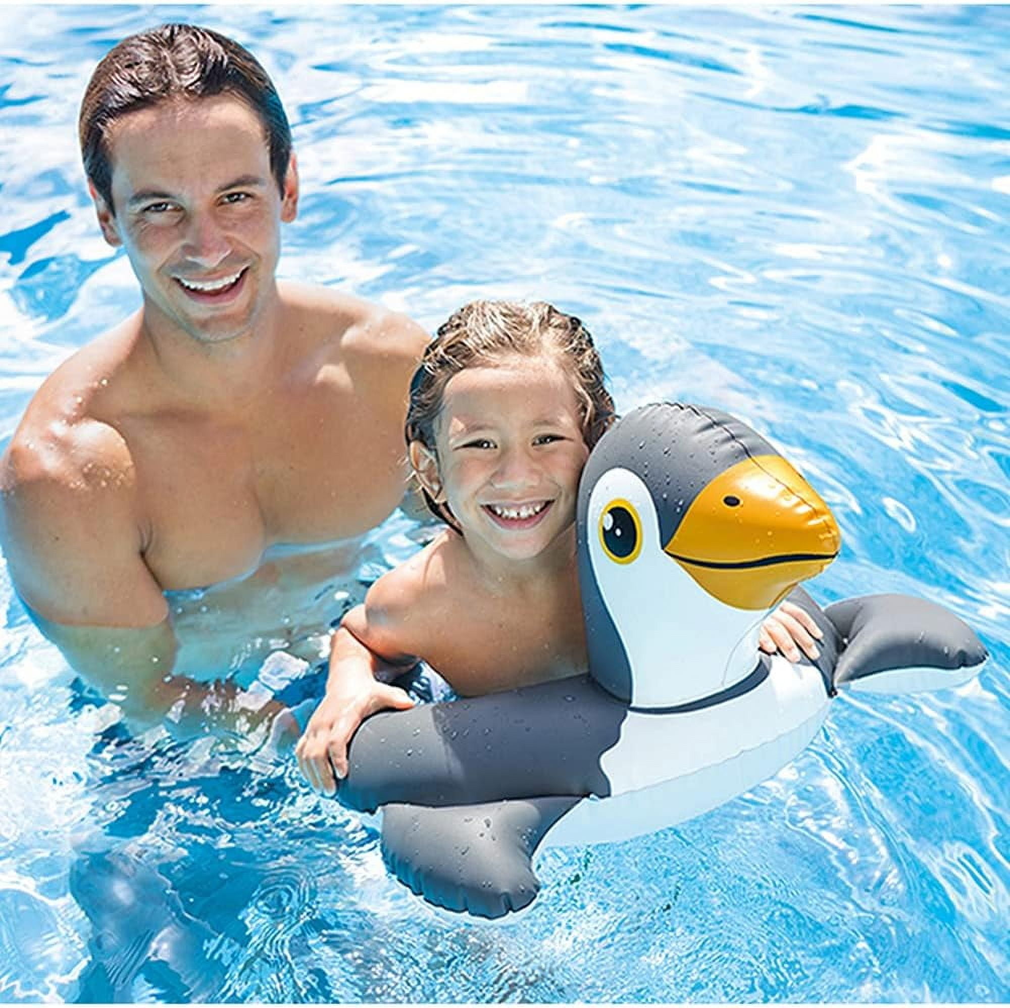 Intex 30" x 21.5" Animal Split Ring Kid's Pool Float Weight Limit Ages 3-6 - One Random Animal Design