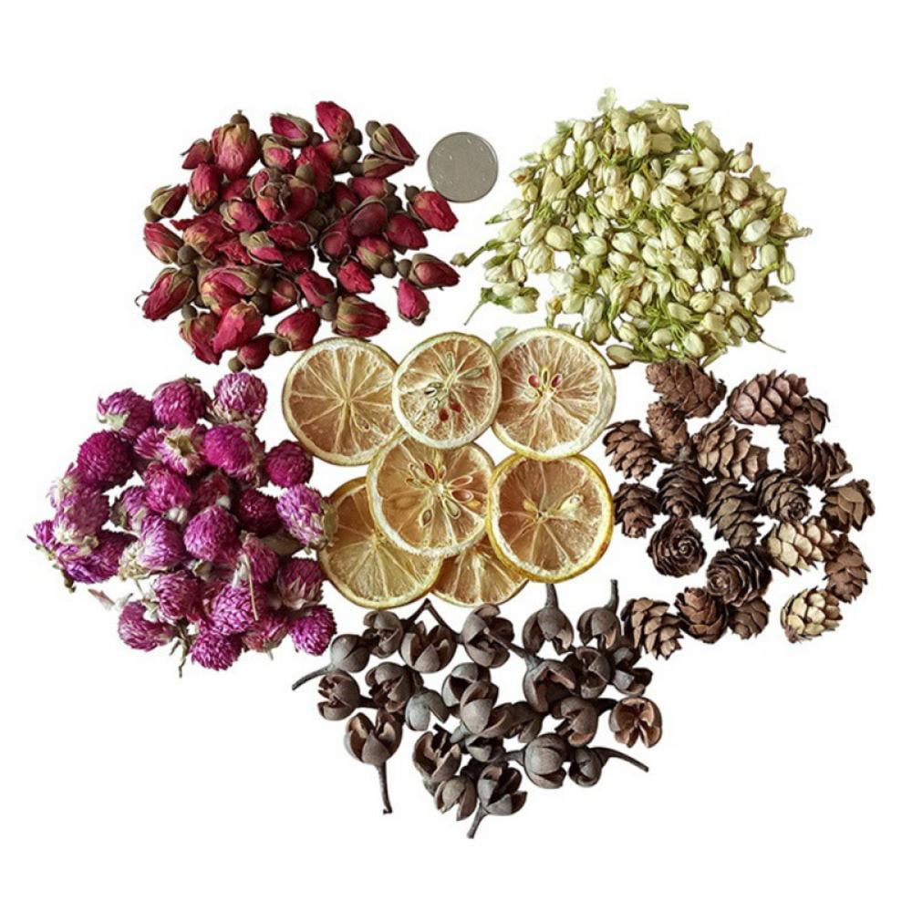 Maynos Dried Flowers, Natural Dried Flower Herbs Kit for Bath, Soap Making, Candle Making