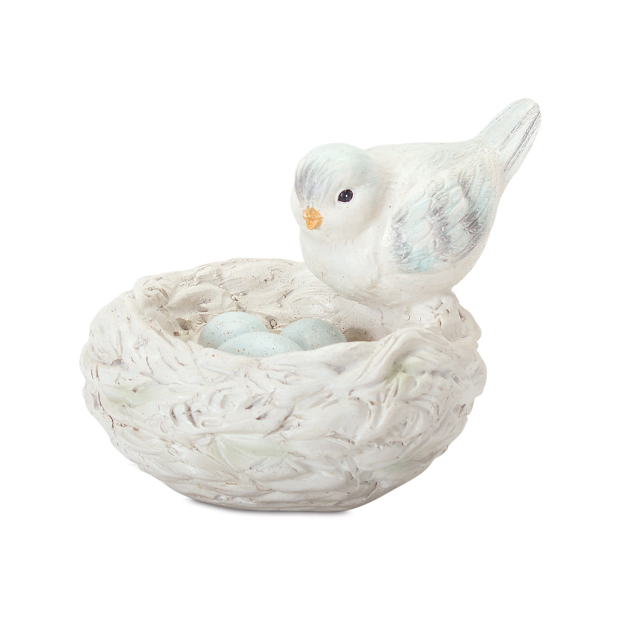 Bird With Nest (Set of 2) 4.5"H Resin