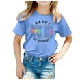 thumbnail image 1 of TJAZFJPA T-Shirts Unis pour Enfants, Saison de Rentrée Scolaire, Imprimé Graphique Mignon, Col Rond, Manches Courtes, T-Shirt Décontracté d'Été, Hauts T-Shirts Blancs pour Filles Teinture sur Nœuds, T-Shirts Vintage, 1 of 4