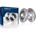 thumbnail image 3 of Detroit Axle - Brake Kit for 2016-2024 Mazda CX-5, Drilled and Slotted Disc Brake Rotors Ceramic Brakes Pads with Hardware Replacement : 11.69" inch Front and 11.93" inch Rear Rotor, 3 of 8