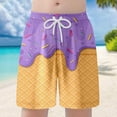 thumbnail image 2 of Boys Casual Shorts Athletic Gym Shorts Elastic Waist With Pockets Summer Sports Outdoor Homewear Kids Light Purple 8 Y 9 Y, 2 of 4