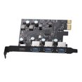 thumbnail image 1 of PCI-E 1 a USB 3.0 Hub Splitter Controller Riser Card para Windows/7/8/8.1/10/XP, 1 of 9