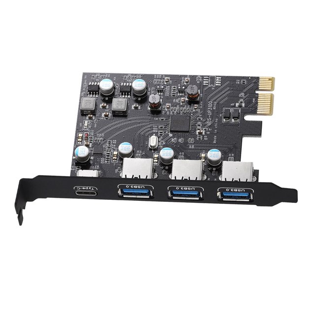 PCI-E 1 a USB 3.0 Hub Splitter Controller Riser Card para Windows/7/8/8.1/10/XP
