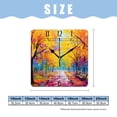 thumbnail image 2 of 16 Inch Wall Clock Battery Operated Square Clock Decorative for Office, Kitchen, Outdoor, Living Room，Autumn Tree Lovely Pictures, 2 of 4