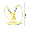 thumbnail image 2 of TNOBHG Soft Bead Skipping Rope 280cm Kids Skipping Rope Segmented Soft Bead Adjustable Non-slip Handle Tangle-free Physical Testing Training Students Jump, 2 of 8