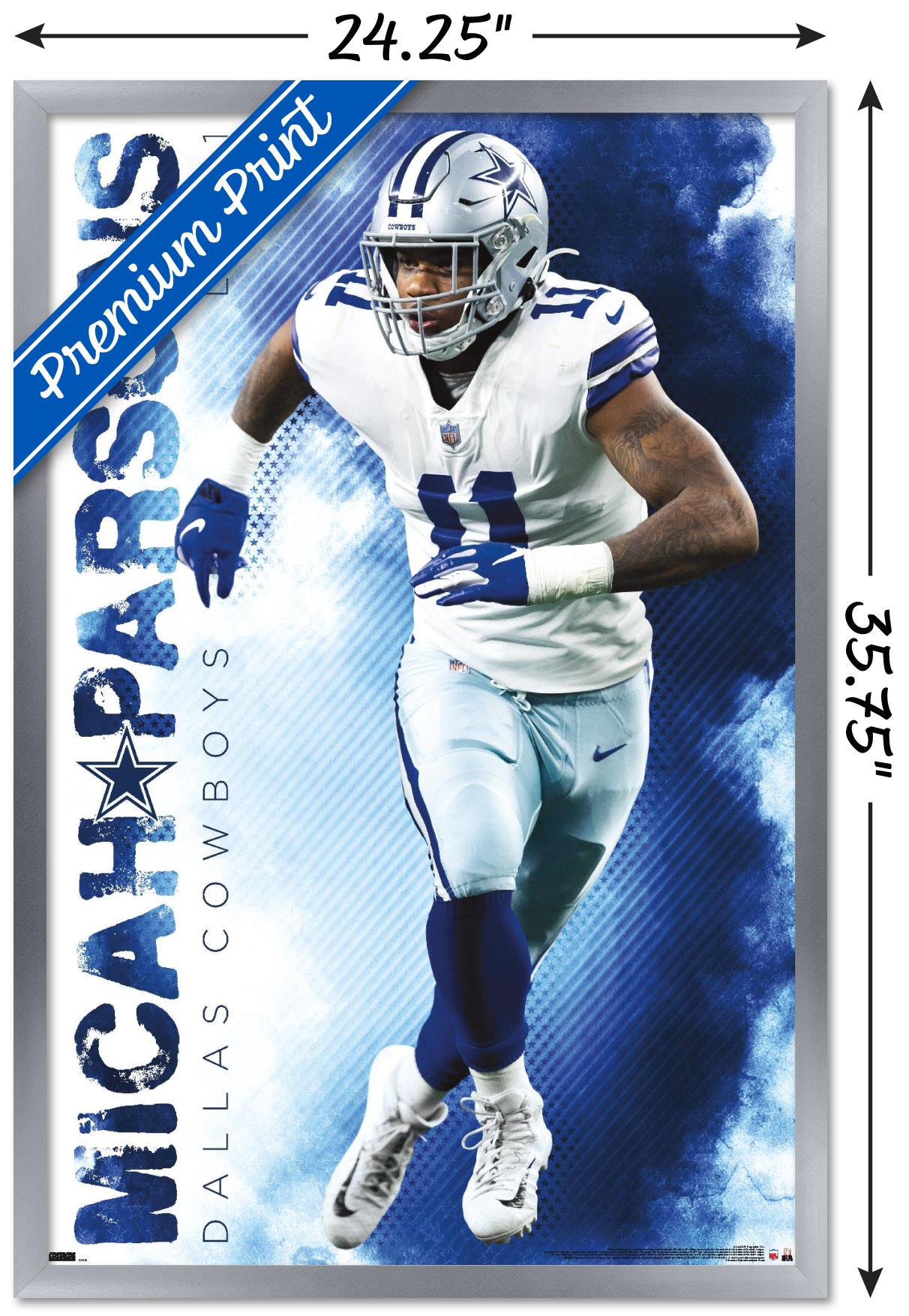 NFL Dallas Cowboys - Micah Parsons 22 Wall Poster, 22.375" x 34" Framed
