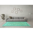 thumbnail image 3 of Ahgly Company Indoor Rectangle Animal Turquoise Blue Traditional Area Rugs, 8' x 10', 3 of 4